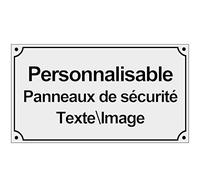 SXLONG Panneaux de Sécurité-Personnalisable Signalétique Intérieure/Extérieure-Panneau Signalétique-Vidéo Surveillance Panneau Plaque Alarme - pour Garage, Hôtel, école, Jardin, Adresse Résidentielle