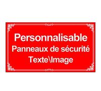 SXLONG Panneaux de Sécurité-Personnalisable Signalétique Intérieure/Extérieure-Panneau Signalétique-Vidéo Surveillance Panneau Plaque Alarme - pour Garage, Hôtel, école, Jardin, Adresse Résidentielle