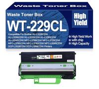SXLXYOF Boîte de Toner usagé Compatible WT-229CL Conteneur de Toner usagé WT229CL pour Brother DCP-L3528CDW DCP-L3568CDW MFC-L3768CDW MFC-L3720CDW MFC-L3765CDW MFC-L3780CDW,WT229CL Black-1PC