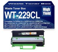 SXLXYOF Boîte de Toner usagé WT-229CL Compatible pour Brother HL-L3228CDW HL-L3288CDW HL-L3220CDW HL-L3280CDW HL-L8245CDW MFC-L3768CDW MFC-L3720CDW MFC-L3765CDW MFC-L3780CDW,WT229CL Black-1PC