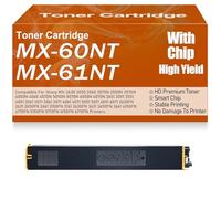 SXLXYOF Cartouche de Toner Compatible MX-60NT MX-61NT pour Sharp MX-2630 3050 3060 3070N 3550N 3570N 4050N 4060 4070N 5050N 5070N 6050N 6070N 2651 3051 3551 4051 3561 3571 3061,Yellow-MX 60NT