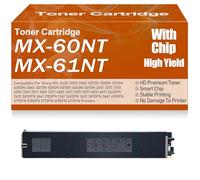 SXLXYOF Cartouche de Toner Compatible MX-60NT MX-61NT pour Sharp MX-2630 3050 3060 3070N 3550N 3570N 4050N 4060 4070N 5050N 5070N 6050N 6070N 2651 3051 3551 4051 3561 3571 3061,Black-MX 60NT