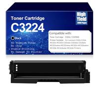 SXLXYOF Cartouches de Toner C3224 C3210K0 pour Lexmark C3224 C3326 MC3224 MC3326 C3224dw C3326dw C3426dw MC3224adwe MC3224dwe MC3224i MC3326adwe MC3326i MC3426adw MC3426i sans Puce,Black-1PC