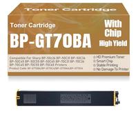 SXLXYOF Cartouches de Toner compatibles BP-GT70 BP-GT70BA BP-GT70CA BP-GT70MA BP-GT70YA pour Sharp BP-50c26 50C31 50C36 50C45 50C55 50C65 70C31 70C36 70C45 70C55 70C65,Yellow-BP GT70