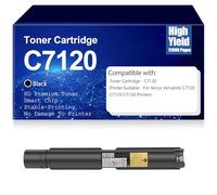 SXLXYOF Cartouches de Toner compatibles C7120 (006R01824) avec Puce de Remplacement Haute capacité pour Xerox Versalink C7120 C7125 C7130 Accessoires d'imprimante 31000 Pages,Black-1PC