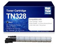 SXLXYOF Cartouches de Toner compatibles TN328 de Remplacement pour Konica Minolta TN328K TN328C TN328M TN328Y Cartouche de Toner pour Konica Minolta Bizhub C250i C300i c360i C7130i Toner,Black-TN328
