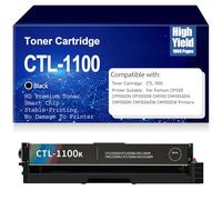 SXLXYOF Cartouches de Toner Couleur CTL-1100 CTL-1100K CTL-1100C CTL-1100Y CTL-1100M Toner pour Pantum CP1100 CP1100DN CP1100DW CM1100 CM1100ADN CM1100DN CM1100ADW CM1100DW avec Puce,Black-CTL 1100
