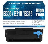 SXLXYOF Cartouches de Toner Noir B310 B305 B315 Toner 006R04376 006R04377 006R04378 Toner à Haut rendement et Haute capacité Compatible pour Xerox B305 B310 B315 sans Puce,B310 Black-1PC