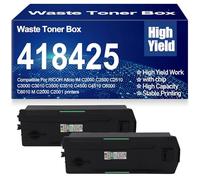 SXLXYOF pour Ricoh Bac de récupération de Toner 418425 D0BQ6400 Compatible pour Ricoh Aficio IM C2000 C2500 C2510 C3000 C3010 C3500 C3510 C4500 C4510 C6000 C6010 M C2000 C2001,D0BQ6400-2PC