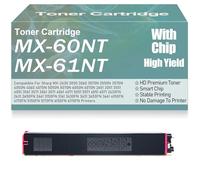 SXLXYOF pour Sharp MX-60NT MX-61NT MX-2651 3051 3551 4051 3071 3571 4071 5051 6051 5071 6071 Cartouches de Toner compatibles Haute capacité Haut rendement Travail,Magenta-MX 60NT