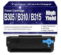 SXLXYOF pour Xerox B305 B310 B315 Cartouche de Toner à Haut rendement 006R04376 006R04377 006R04378 Cartouches de Toner compatibles pour Xerox B305 B310 B315, 3000 Pages sans Puce,B310 Black-1PC