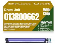 SXLXYOF Tambour Compatible 013R00662 pour Xerox WorkCentre 7525 7530 7535 7545 7556 7830 7835 7845 7855 7970 C8030 C8035 C8045 C8055 C8070 Cartouche Tambour Haute capacité,013R00662-Yellow