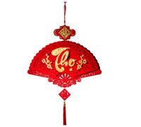 Sxmrmnx 1 PCS Festival de Décor Traditionnel 2024 Année Lunaire Décor Pendentifs Rouge 4