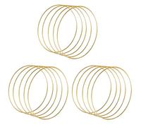 Sxmrmnx 15 Pack 14 Pouces Grand Métal Floral Hoop Wreath Macramé Ou Anneaux Créoles pour Bricolage Guirlande Décor