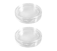 Sxmrmnx 20 Pcs Rond Transparent en Plastique Boite de Coin 27mm
