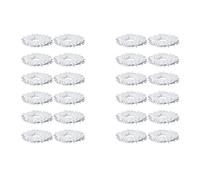 Sxmrmnx 24 Pièces Chiffons de Nettoyage pour Station de Vadrouille Robot Autonettoyant Remplacement Vadrouille Tampon de Nettoyage Pièces D'Aspirateur