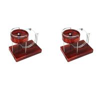 Sxmrmnx 2X Art Mouvement Perpétuel Machine Art Motion Inertial Metal Automatique Jumping Table Toy Wood Grain