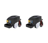 Sxmrmnx 2X C1FB 20-80 V Chargeur USB pour Guidon de VéLo ÉLectrique 24 V 36 V 48 V 60 V QC3.0 Adaptateur de Chargeur (LumièRe Rouge)