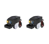 Sxmrmnx 2X C1FB 20-80 V Chargeur USB pour Guidon de VéLo ÉLectrique 24 V 36 V 48 V 60 V QC3.0 Adaptateur de Chargeur (LumièRe Verte)