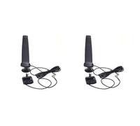 Sxmrmnx 2X Support de TéLéPhone avec Amplificateur de Signal de TéLéPhone Portable Antenne GSM CDMA 3G 4G LTE Antenne FME Connecteur pour Routeur Mobile