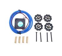 Sxmrmnx 3D Imprimante Turbine Fan 12V Roulement Souffleur PTFE PTFE Tube Ressorts Kit pour J-Head Bowden RepRap Extrudeuse