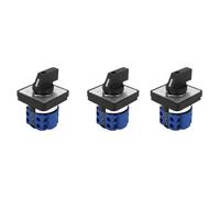 Sxmrmnx 3X Commutateur 660V 20A 4 Positions 2 PôLes SéLecteur Rotatif Commutateur de Changement de Came Rotatif Universel Commutateur D'Inversion de Moteur ÉLectrique