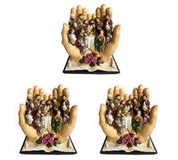 Sxmrmnx 3X La Dernière Cène Scène Jésus et Les 12 Disciples Statue Religieuse Chrétienne Catholique Figurine Décor Décoratif Cadeau-A