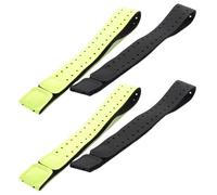 Sxmrmnx 4Pcs Brassard de Remplacement Réglable et Respirant Bande de Sangle Souple pour Moniteur de Fréquence Cardiaque - (Noir + Vert)