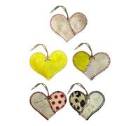 Sxmrmnx 5 PCS Vintage Baseball Coeur Arbre Pendentif Suspendu DIY Fait à la Main comme Indiqué en Cuir PU Grand Trou Perles Saint Valentin Pendentif