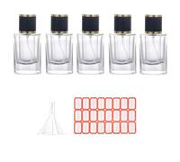 Sxmrmnx 5 Pièces Flacon Pulvérisateur 30ML Petits Flacons de Parfum Atomiseur Cosmétique Récipient de Pulvérisation Atomisant Flacons Pulvérisateurs en Verre pour Voyage Facile à Utiliser