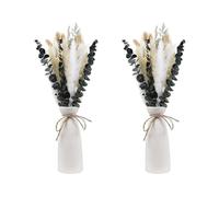 Sxmrmnx 50 PièCes Fleurs SéChéEs Bouquet d'herbe de Pampa Bouquet de MéLange de Fleurs Caspia, Arrangements pour Chambre BohèMe Maison Chambre de Mariage