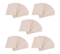 Sxmrmnx 50 Pièces Séries Les Feuilles de Bois de Balsa Plaque en Bois 150 x 100 x 2mm pour ModèLe de Bateau de Maison Bricolage