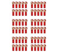 Sxmrmnx 60 Pièces M3 Joint à Rotule Lien Barre Tige Joints Tête de Rotule Biellette de Direction pour 1/10 Rc Camion Voiture Camion Rouge