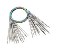 Sxmrmnx Bricolage Tricot Artisanat Crochet Costume Ne Pas Appeler L'Outil Aiguille Ronde en Acier Inoxydable Aiguille à Tricoter Circulaire en Métal