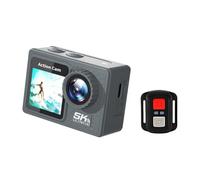Sxmrmnx Caméra d'action Caméra d'action Étanche Caméra d'action Extérieure Anti-Tremblement 170 Objectif Grand Angle Haute Résolution,B
