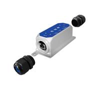 Sxmrmnx DC37-57V IP67 100M121 1 To1 Extender PoE Extérieur 1BT Entrée 1BT Sortie Max 90w Extender Étanche LED 1Gbps