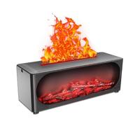 Sxmrmnx Humidificateur D'Aromathérapie à Simulation de Flamme, Diffuseur D'Aromathérapie Domestique avec Veilleuse et Diffuseur D'Huiles Essentielles