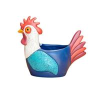 Sxmrmnx Jardinière de Poulet, Pot de Fleur de Coq, Ornement de Jardinière de Poule en Résine pour Jardins Intérieurs et Extérieurs, Pot de Fleur de Plante L