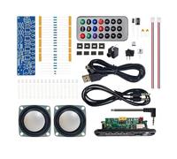 Sxmrmnx Kit de Haut-Parleur Bluetooth DIY avec Radio FM 85,7-108 MHz Kit Électronique de Pratique de Projet de Soudure DIY Disque U à Souder TF