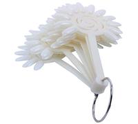 Sxmrmnx la Fausse UV Acrylique Blanche D'Art de Clou Incline la Roue de Pratique D'Affichage Polonaise, 120 Bouts