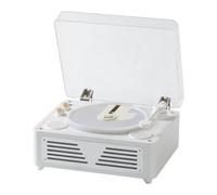 Sxmrmnx Lecteur CD Rétro Bluetooth 5.0 Stéréo HiFi Audio Haut-Parleur Portable Lecteur CD de Bureau pour B