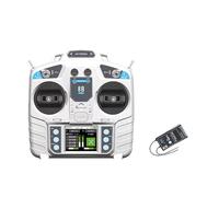 Sxmrmnx MC8B Mini 2.4g 8ch Émetteur RC avec Récepteur MC8RE-V2 Système Radio pour Avion RC, Hélicoptère à Voilure Fixe, Drone, Voiture, Bateau. Main Gauche.