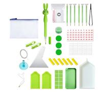 Sxmrmnx Peinture à Faire Soi-Même Nouveau Stylo à Pointe de Diamant Ensemble D'Outils de Collage Vert