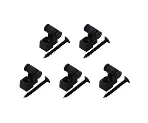 Sxmrmnx Support de cordes à billes pour guitare électrique - Support de corde à roulement à billes - Support d'arbre à roulettes - Verrouillage des cordes - Guide de cordes - Noir