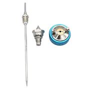 Sxmrmnx W101 Kit de Buses pour de Pulvérisation, Aiguille et Capuchon de Buse, W101 HVLP Buse de Peinture avec Alimentation par gravité, Pièces pour à Air 1,5 mm