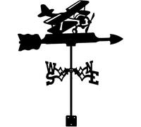 SXNFSX Girouette en métal exquise, Ornement, girouette, vélo, Cycliste, pêcheur, Forme d'avion, Montage sur Toit, Outils de Mesure, indicateur de Direction du Vent, girouette pour Jardin P
