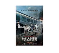 SXNRVM Train to Busan Décoration murale imperméable pour salon, chambre à coucher, bureau et salle de bain Impression haute définition 60 x 90 cm Sans cadre