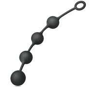 SXOVO Boules Anales, Perles Anales avec 4 Boules, Plug Anal avec Anneau pour Massage Prostatique, Butt Plug, Sextoys Anal pour Femme Homme Couple (L)