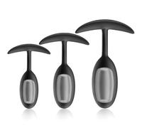 SXOVO Plugs Anals Lesté, Plug Anal en Silicone avec Boule Métallique Intégrée, Ensemble d'entraînement Anal Butt Plug pour Étirements Anaux Exercices du Sphincter, Sex Toýs pour Homme Femme Débutant