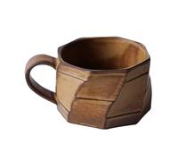 SXPXP Tasses à café Tasse à café de 250 ML, Tasse à café rétro en céramique Faite à la Main avec poignée, idéale for Le Latte, Le Cappuccino, Le Cacao et Les sachets de thé(Brown)